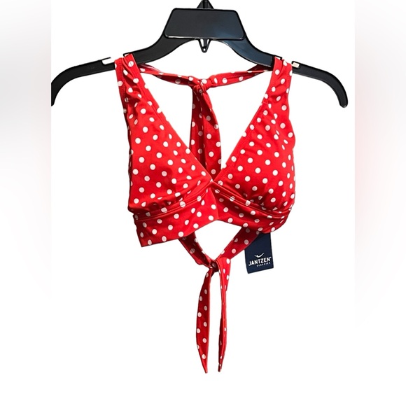oth Other - Red and white polka dot bikini top